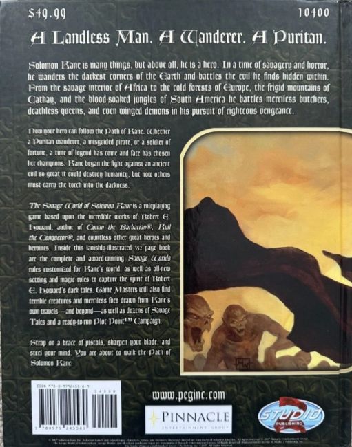 Savage Worlds of Solomon Kane Role Playing Game