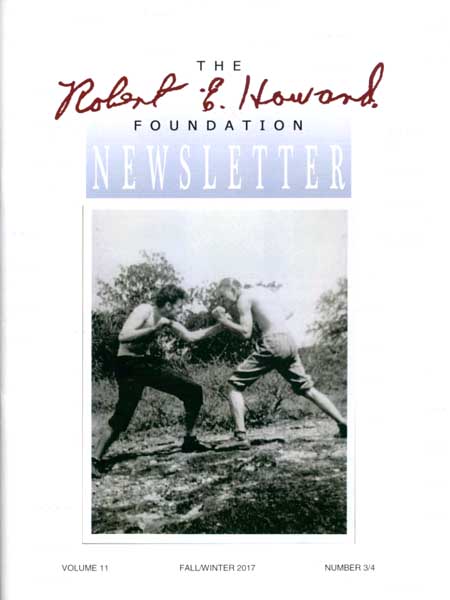 Robert E. Howard Foundation Newsletter Volume 11 Number 3/4