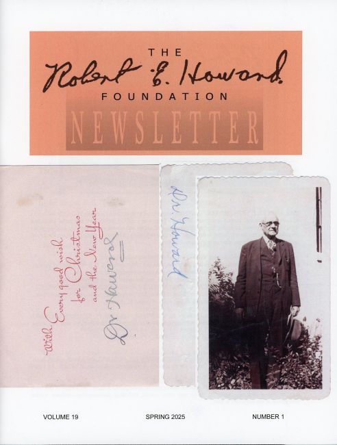 Robert E. Howard Foundation Newsletter Volume 19 Number 1