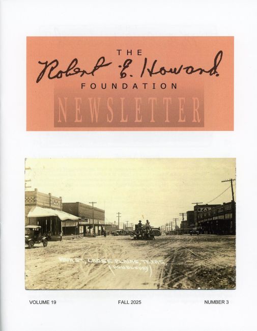 Robert E. Howard Foundation Newsletter Volume 19 Number 3